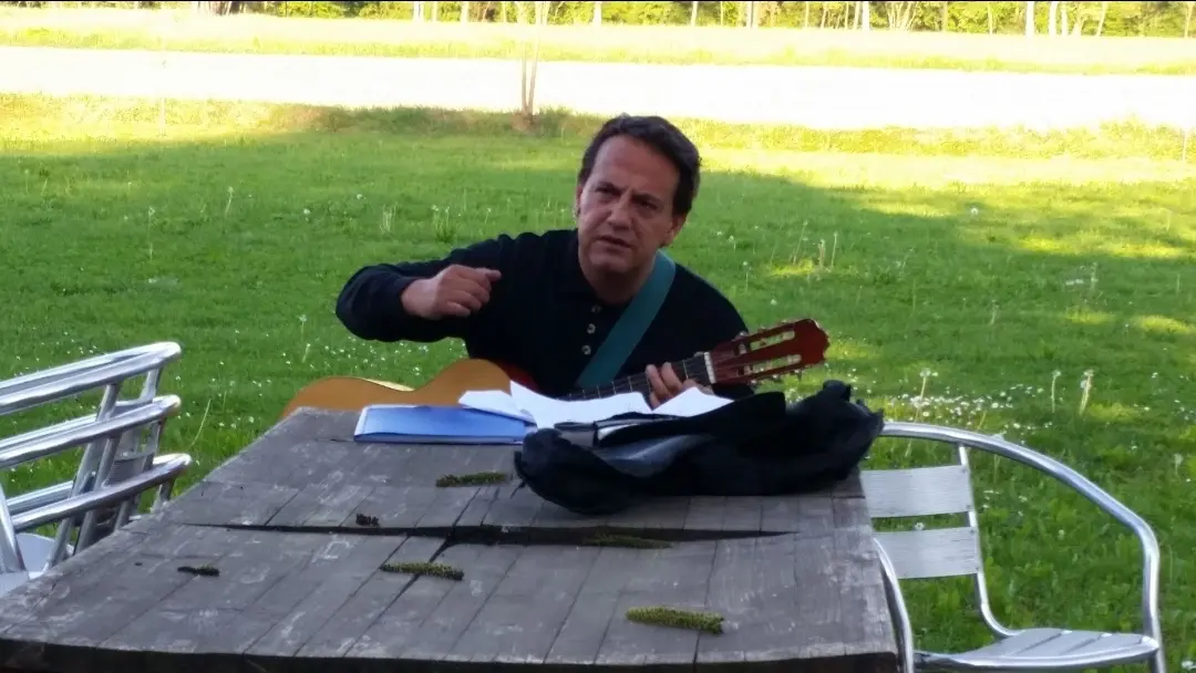 Oh Franco nel giardino