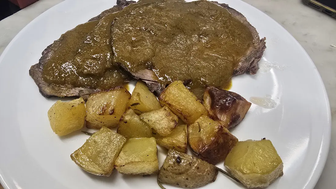 Arrosto di Manzo Irlandese con Patate all'Antica