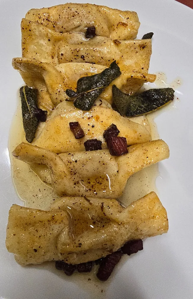 Bertù di San Lorenzo con burro, salvia e pancetta
